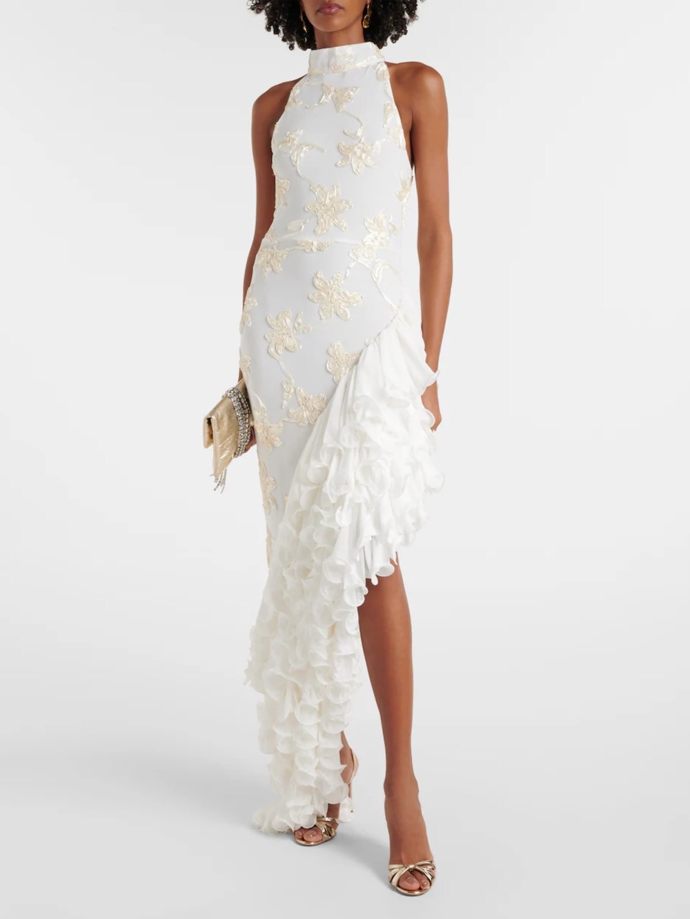NWT Rotate asymmetrical gown